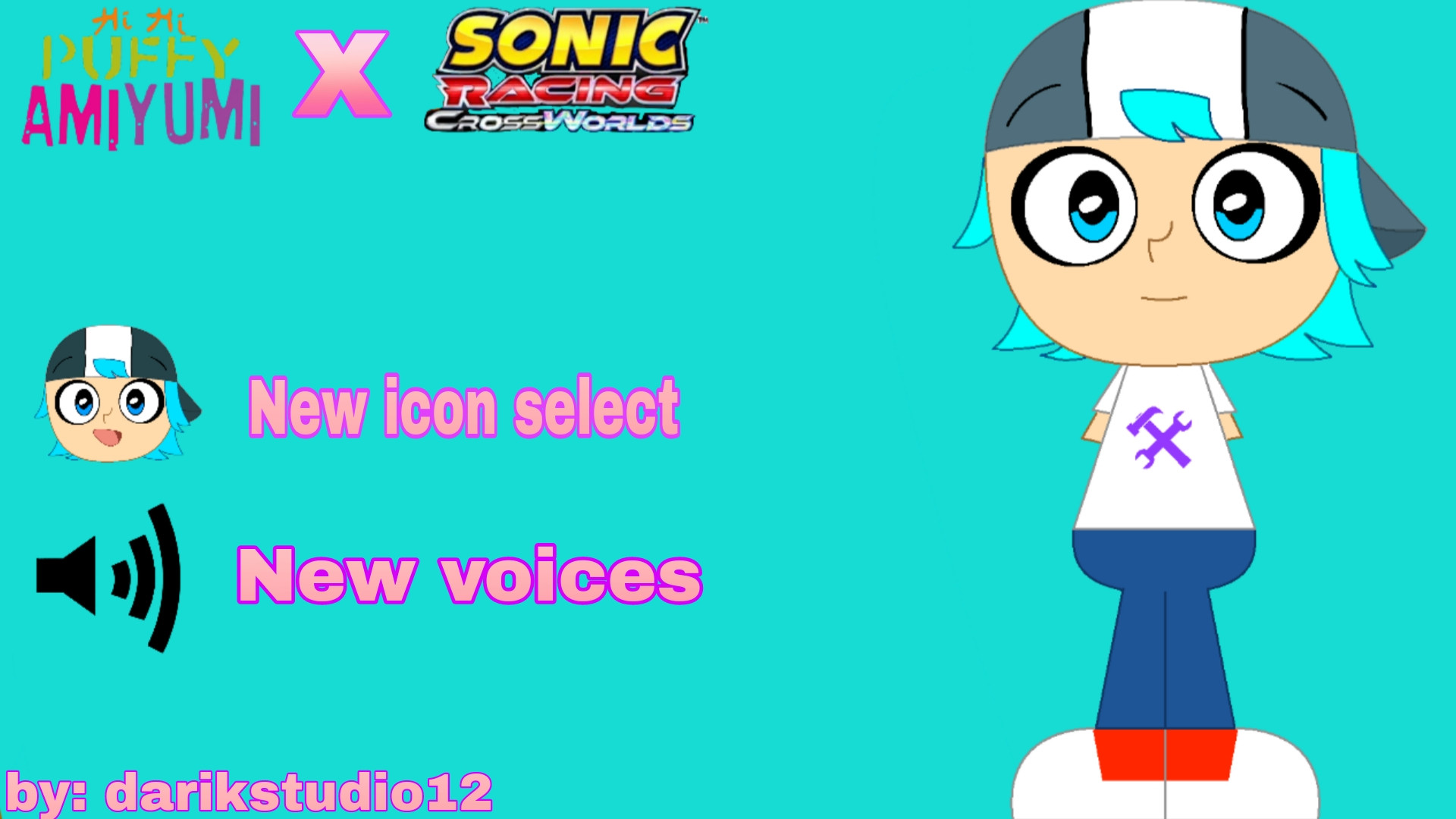 Darik studio (Hihi puffy ami yumi) Mod for Sonic Racing