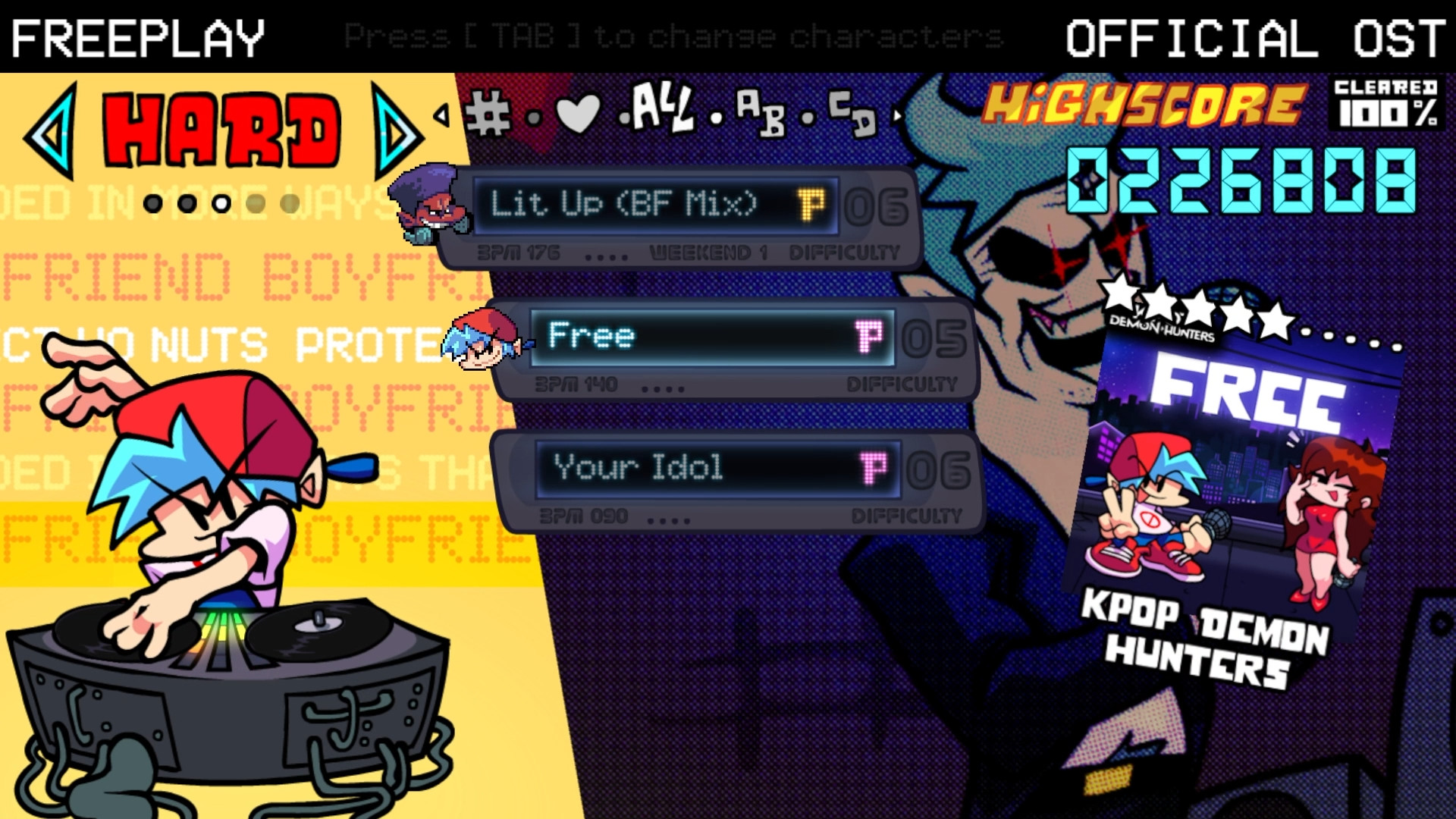 (V-Slice/Mobile) Rumi & Jinu - Free Chart [Port] Mod for Friday Night ...