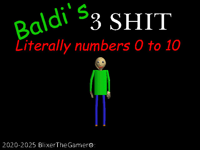 Baldi 3 but it's a mod