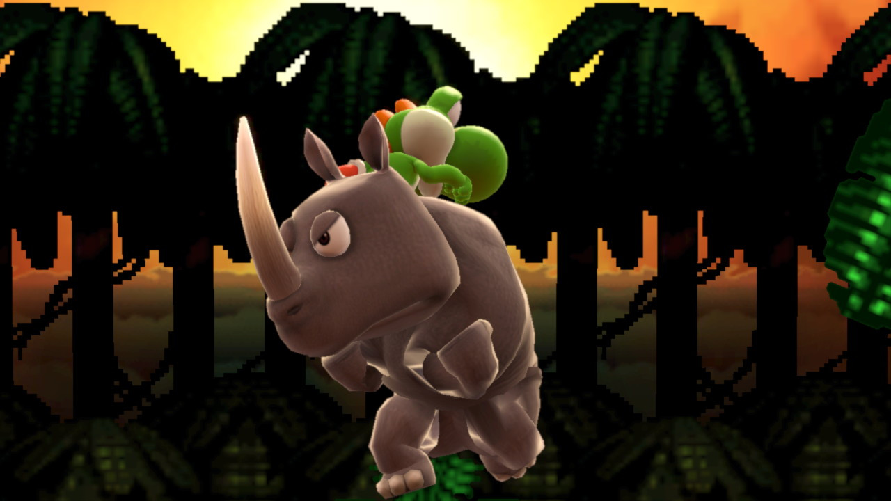 Rambi the Rhino (Donkey Kong Country) Mod for Super Smash Bros ...