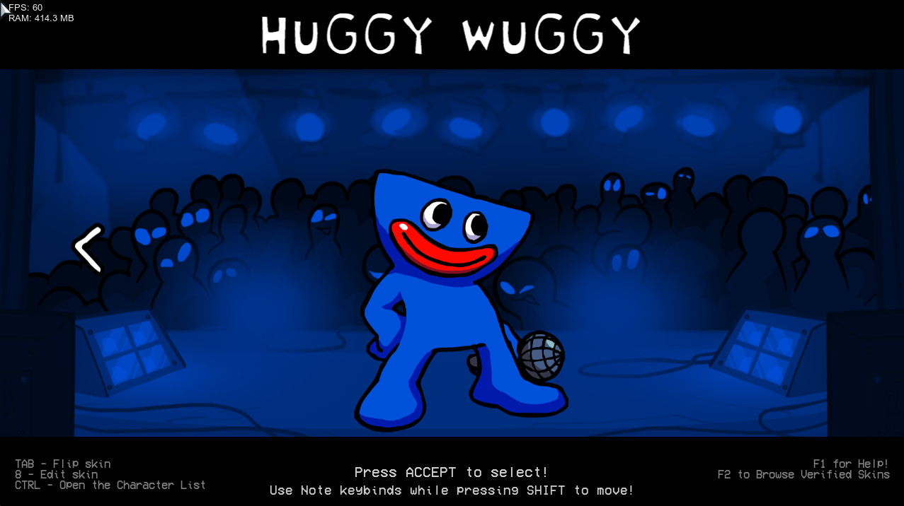 Playable Huggy Wuggy (Huggy Mix) for Psych Online