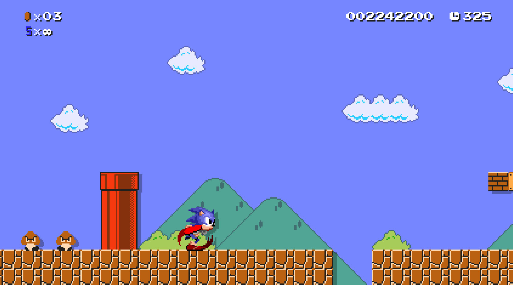 Sonic The Hedgehog! (Updated!) Mod for Super Mario Bros. Remastered ...