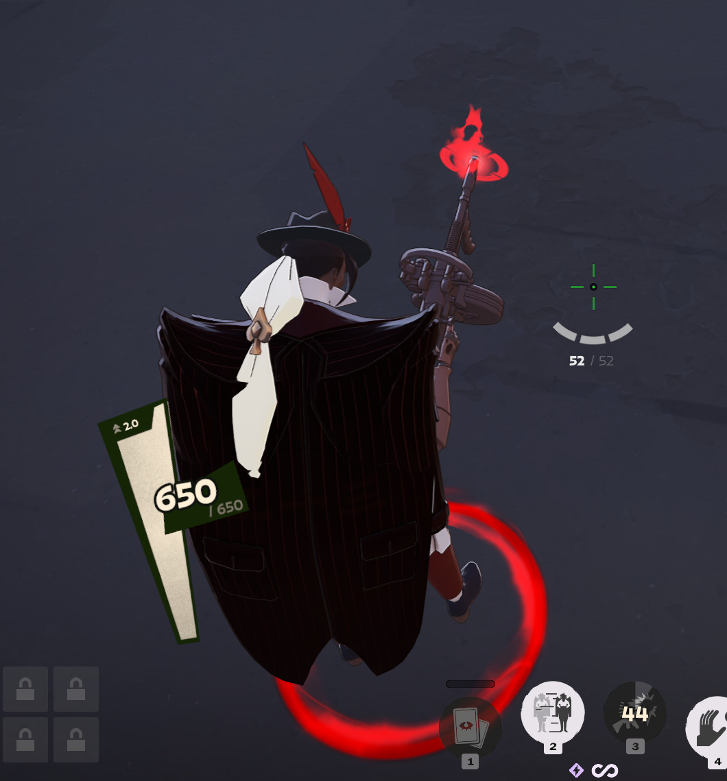 Wraith red recolor with some particles in red screenshot