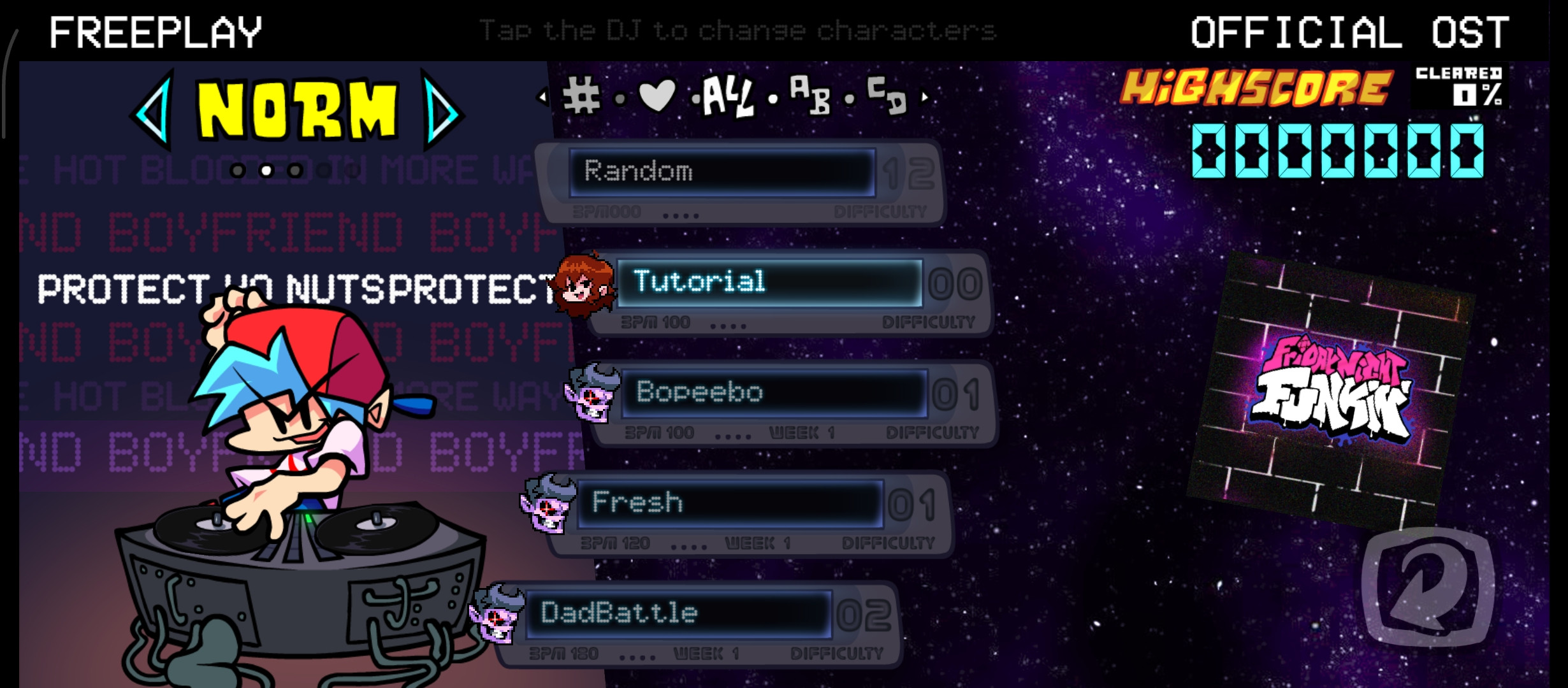 Menu Doki doki