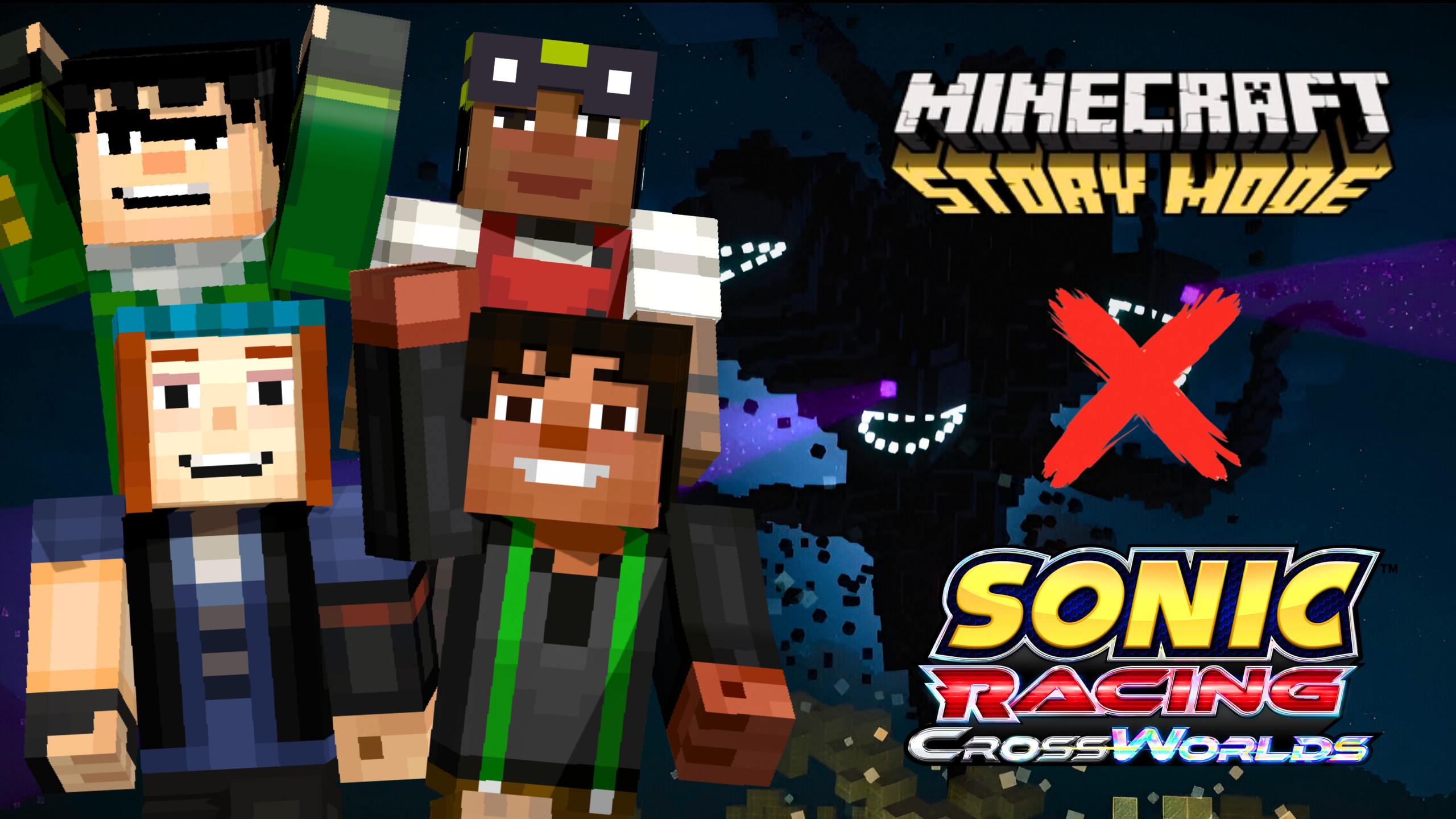Minecraft Skin Racing Minecraft: Story Mode Skins (1.1) Mod for Sonic Racing: CrossWorlds ...