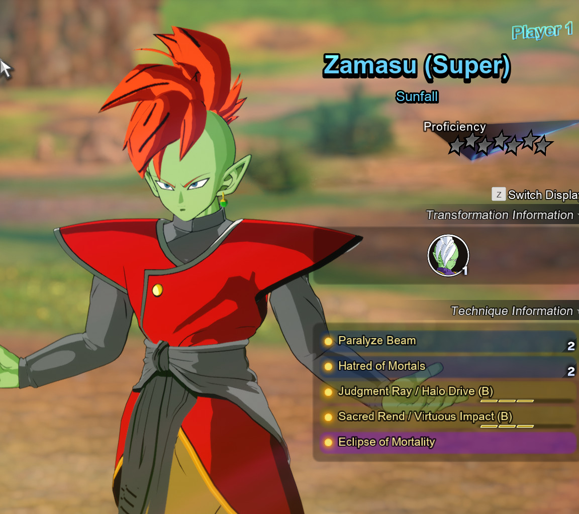 Sunfall Red Zamasu SunFall - Prequel Form Mod for Dragon Ball: Sparking! ZERO ...