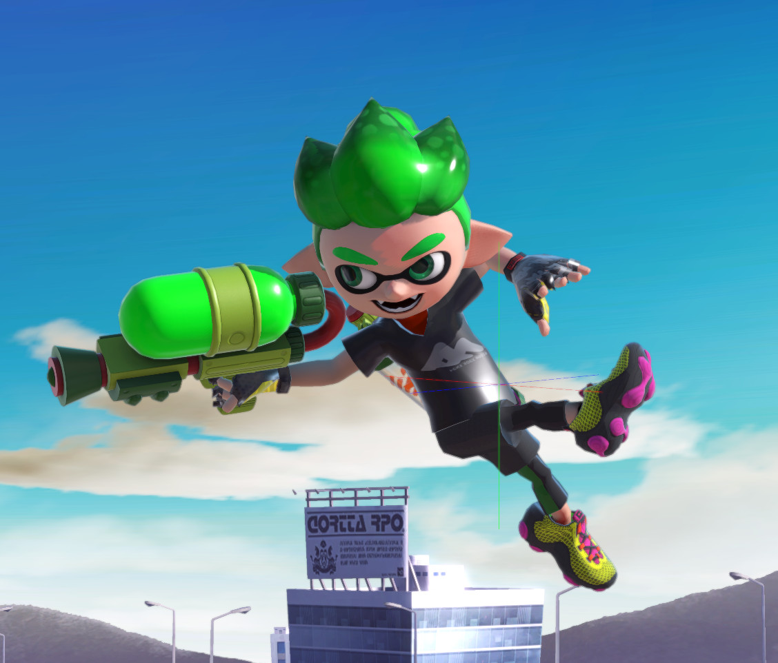 Green Inkling Boy from Splatoon 2! X MarioOMGMario Mod for Super Smash ...
