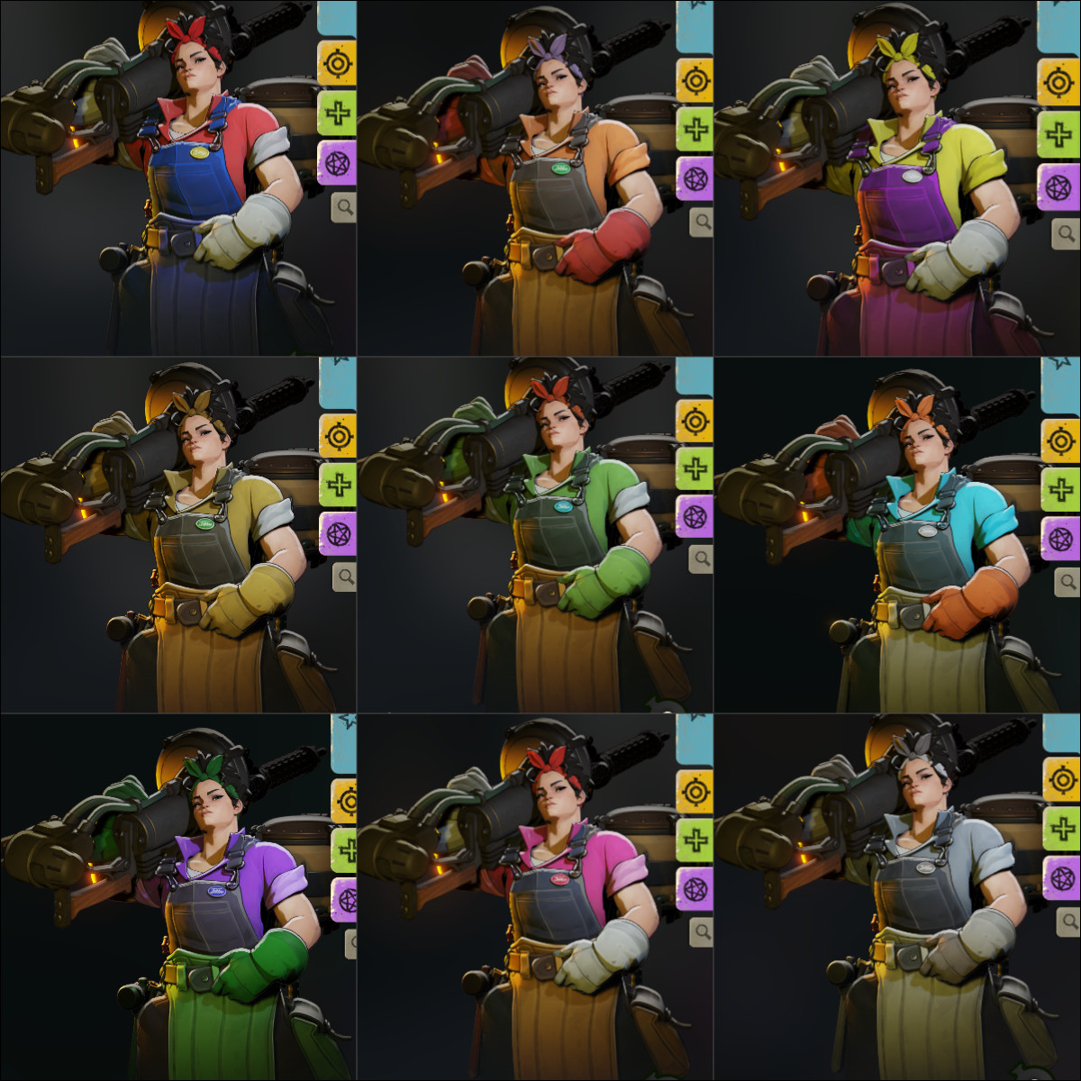 9 McGinnis Alternate Colors - Rainbow Heroes Pack