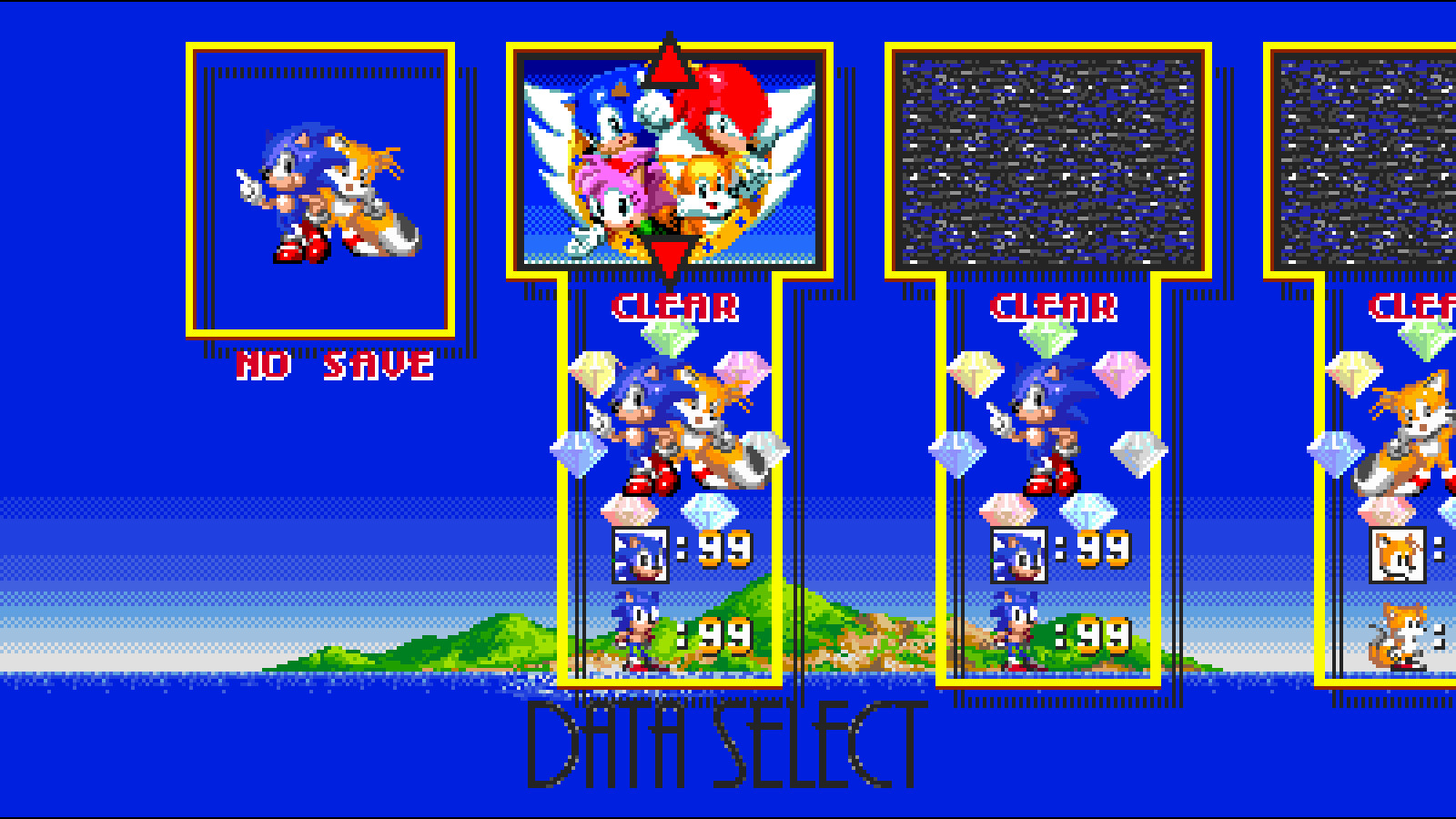 Sonic 2 Title Screen Background in Data Select Mod for Sonic 3 A.I.R ...
