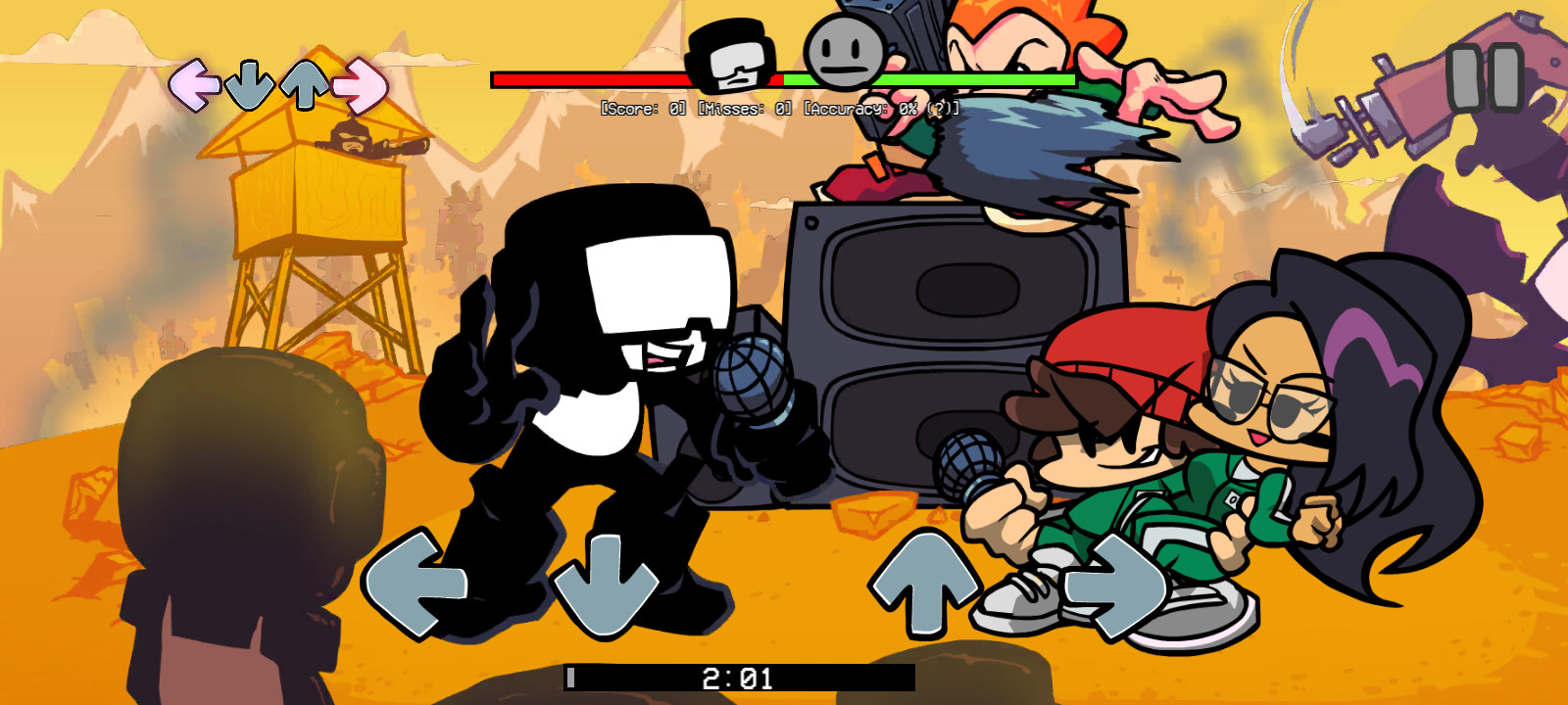 Squid Game Skins [V-Slice/Mobile] Mod for Friday Night Funkin' | FNF Mods