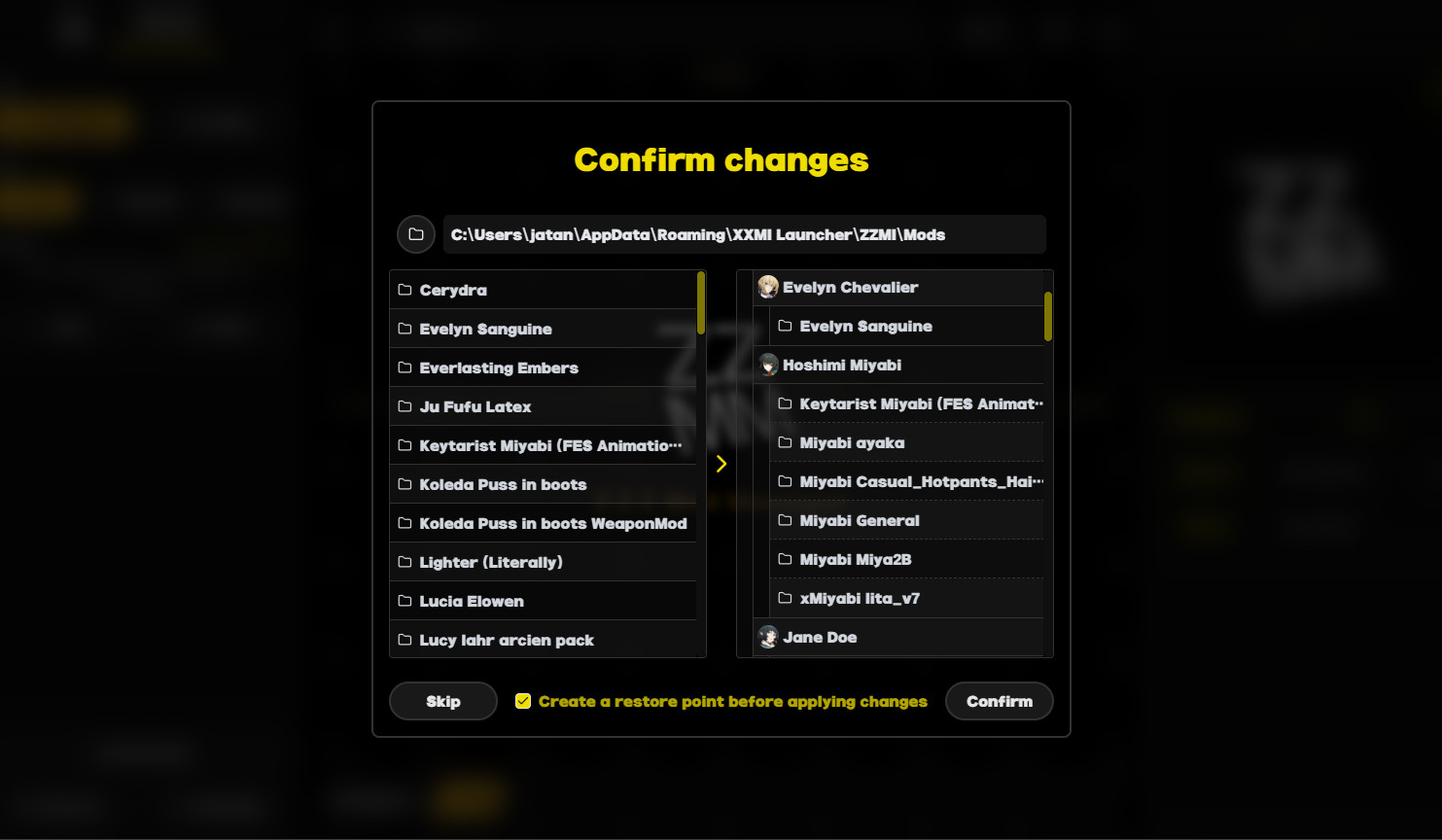 Old_Integrated Mod Manager Mod for Zenless Zone Zero ZZZ Mods