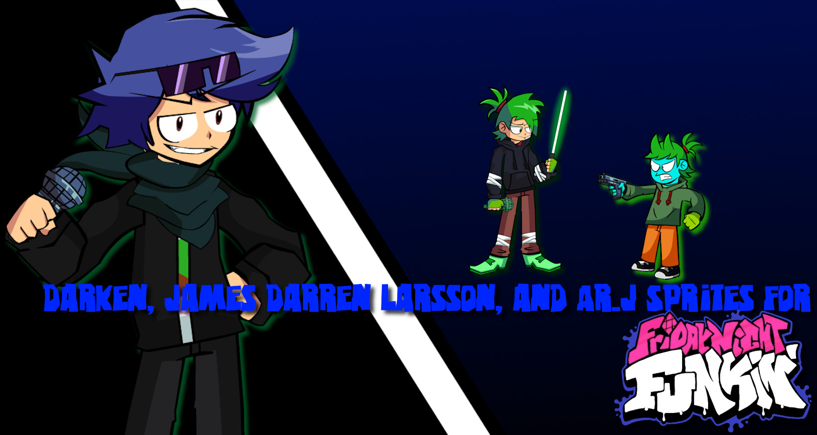 Darken, JDL, and Ar_J Sprites For FNF