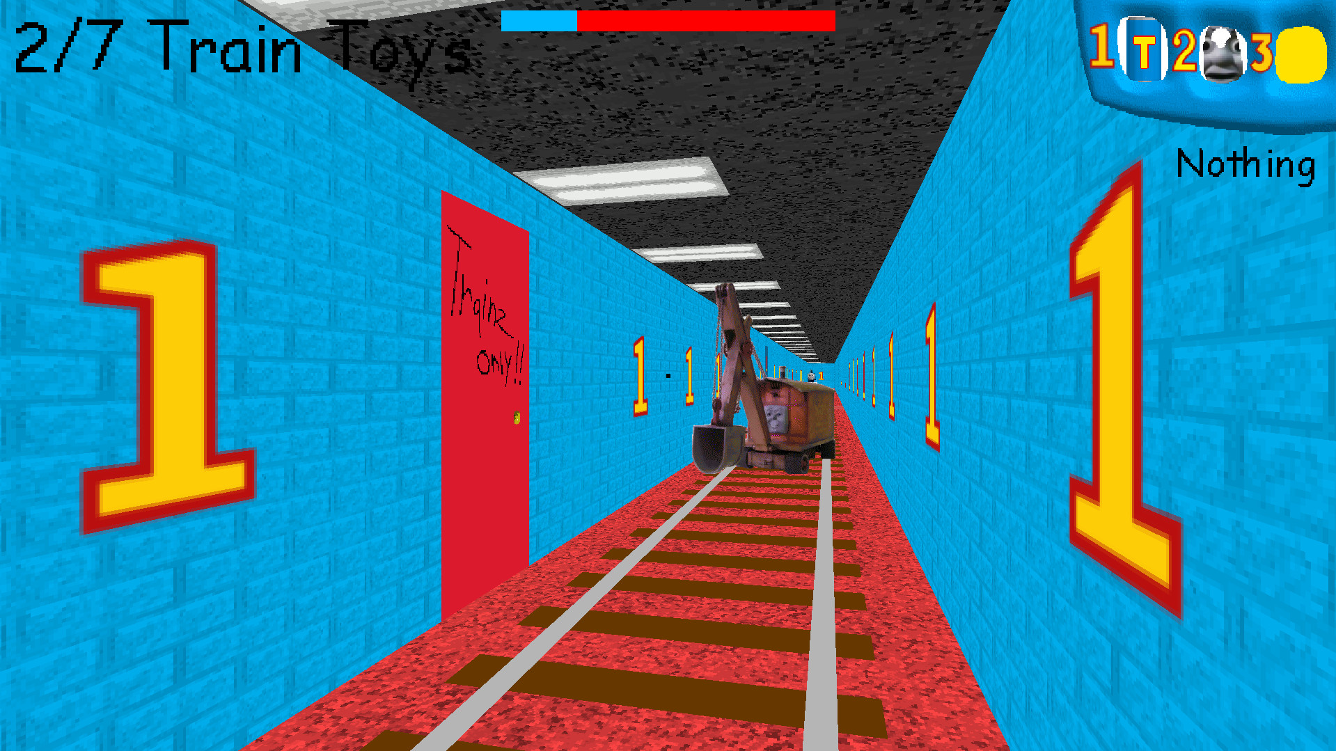 Baldi Basic Fire Thomas' Basics in Fire and Smoke Mod for Baldi's Basics | Baldi Mods