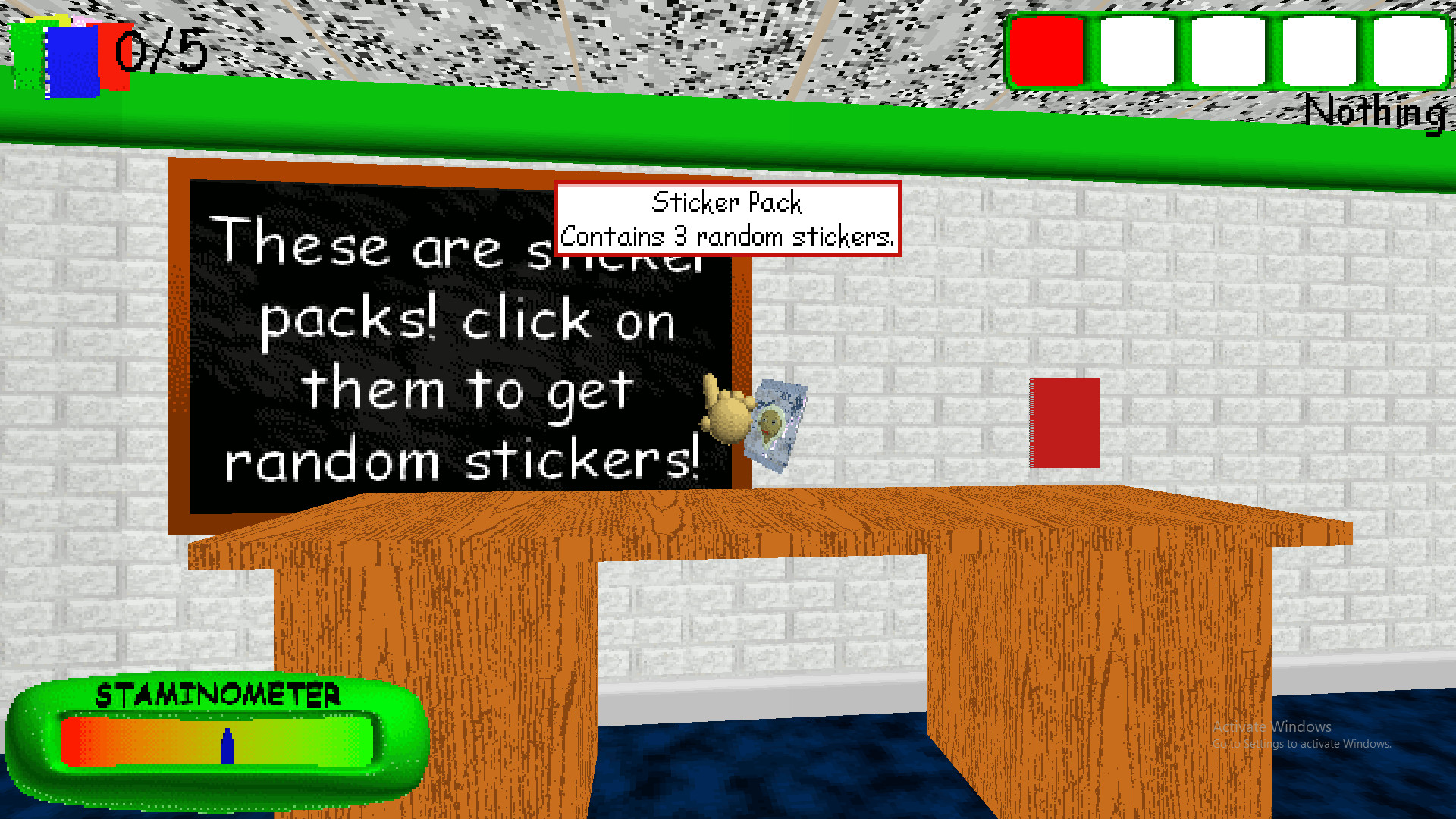 (0.13.X) Sticker Tutorial Concept Mod for Baldi's Basics | Baldi Mods