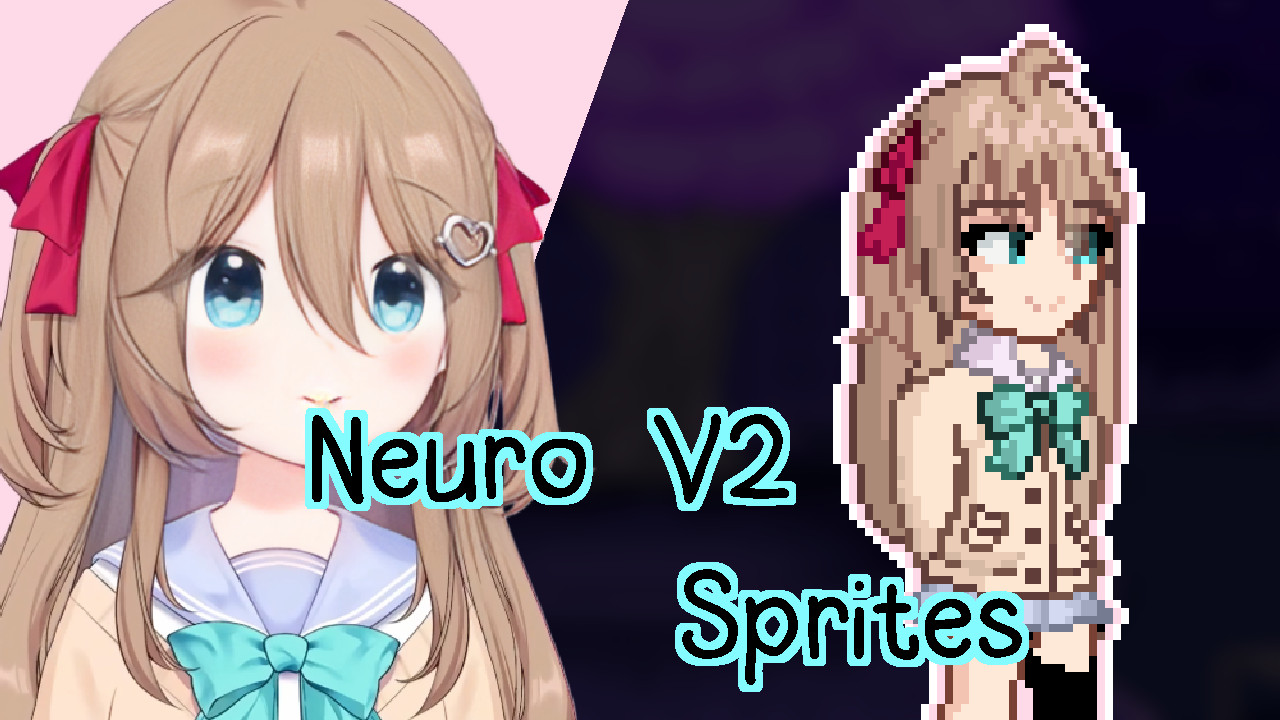 Neuro-Sama Pixel Sprite Sheet!