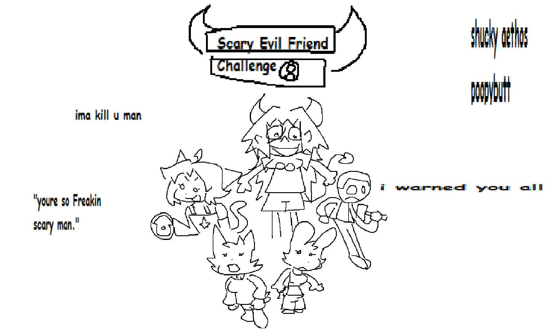 Scary Evil Friend Challenge (Teeny Tiny Hotfix)