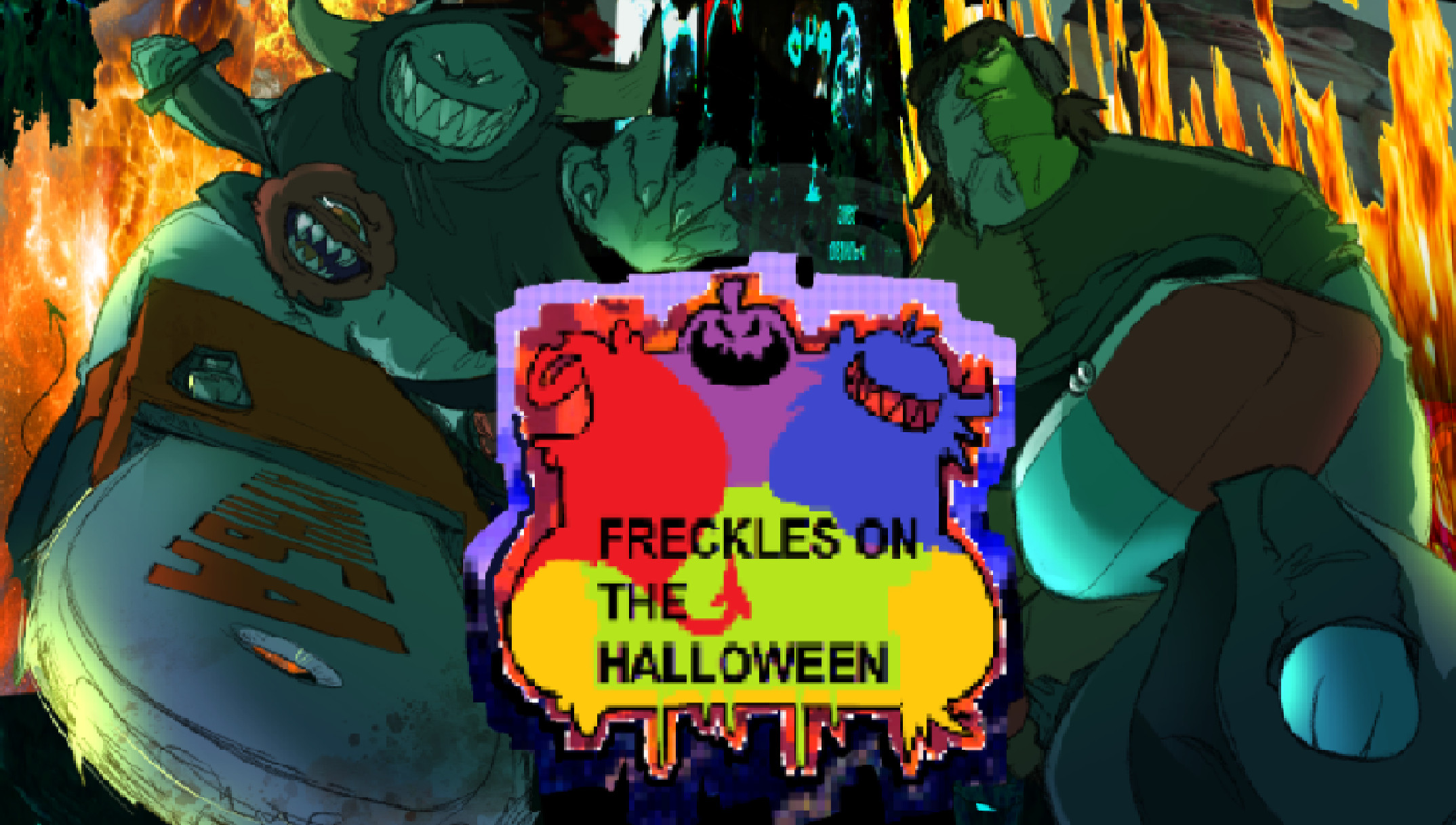 Freckles on the halloween