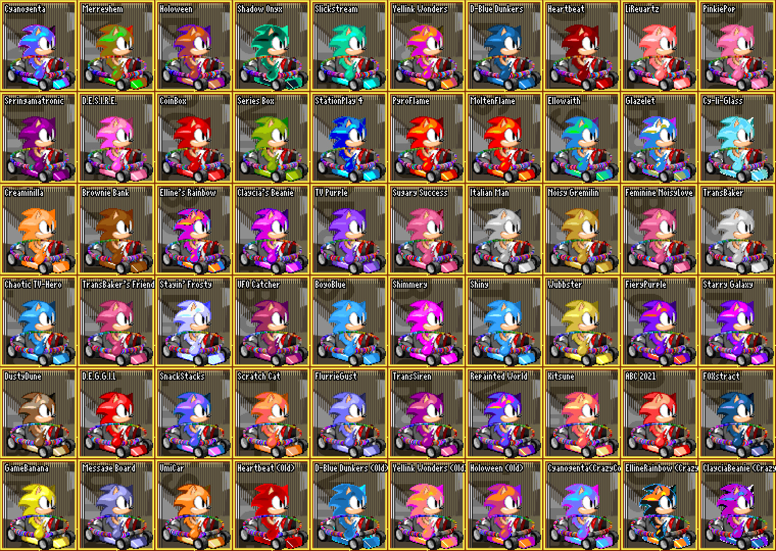 Ring Racers Colors COLORCAN PACK Mod for Dr. Robotnik's Ring Racers | DRRR Mods