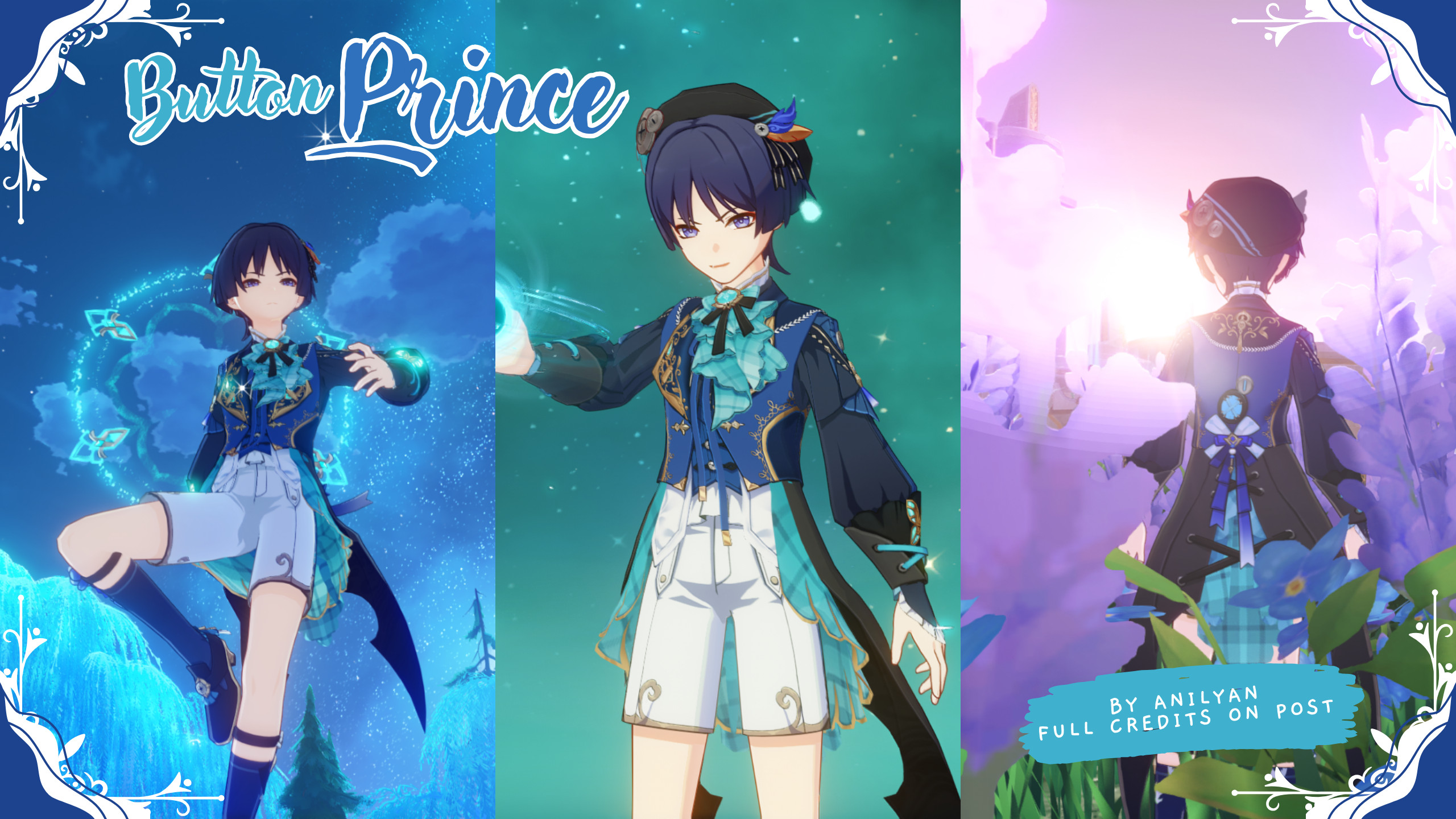 Button Prince Wanderer Mod for Genshin Impact | GI Mods
