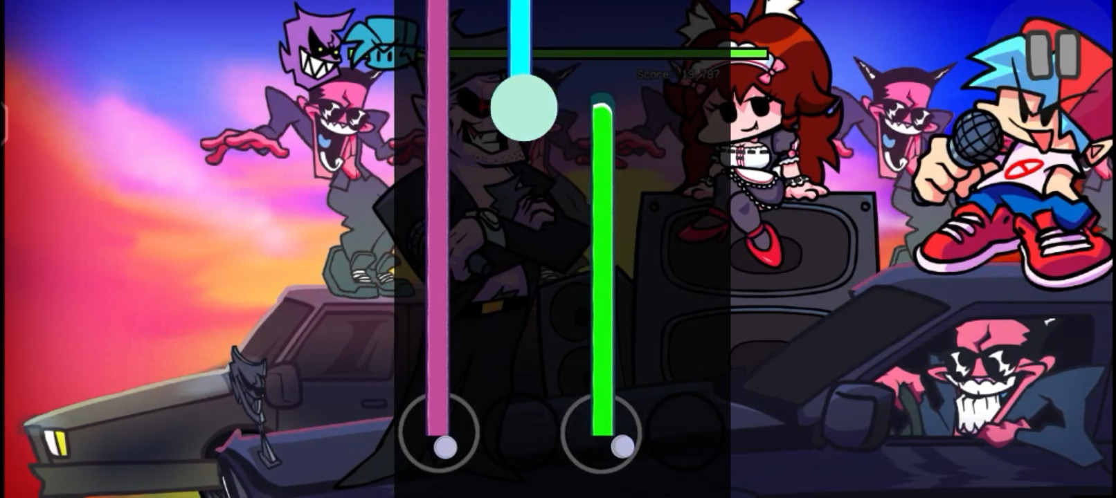 Osu!Mania Notes Skins Mod for Friday Night Funkin' | FNF Mods