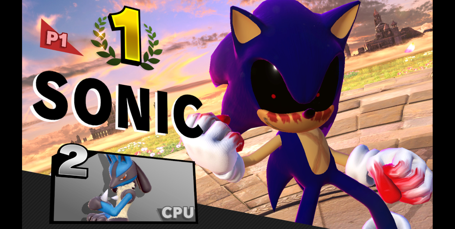 Sonic.exe Skin + Sound/UI Mod for Super Smash Bros. Ultimate | SSBU Mods