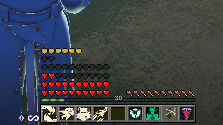 [WIP] minecraft UI bottom HP bar