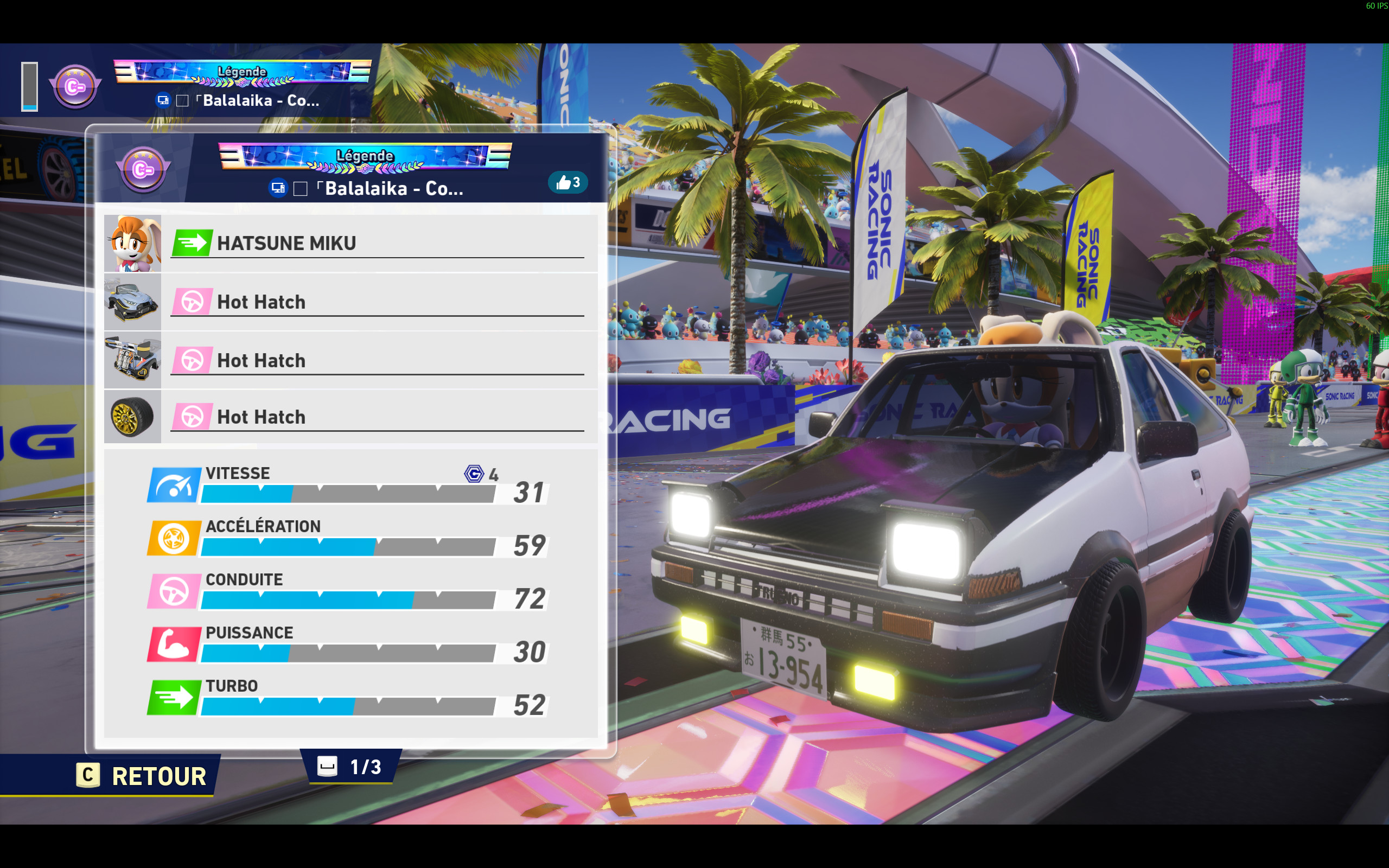 Project D AE86 Trueno Over Hot Hatch Mod for Sonic Racing: CrossWorlds ...