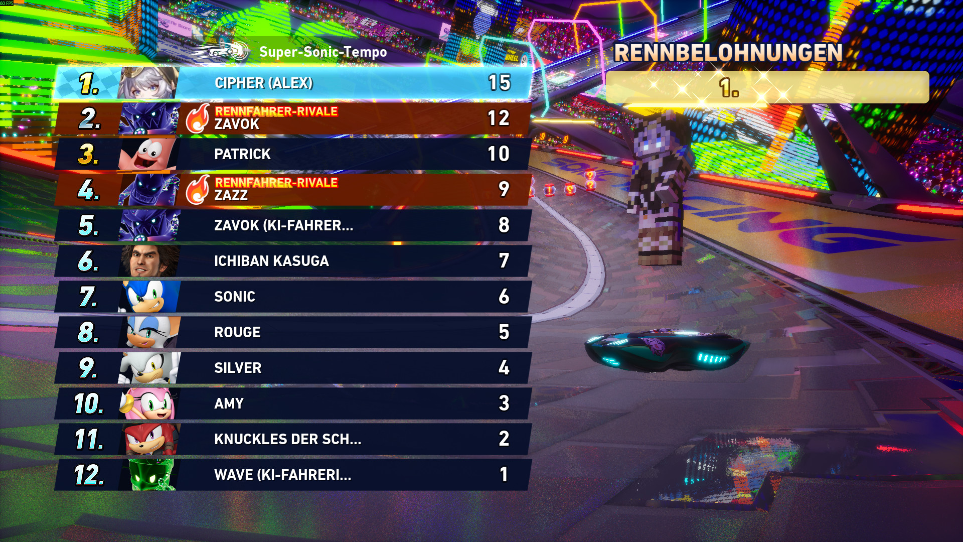 Hsr Cipher Mod Cipher (Hsr) over alex Mod for Sonic Racing: CrossWorlds | SR:CW Mods