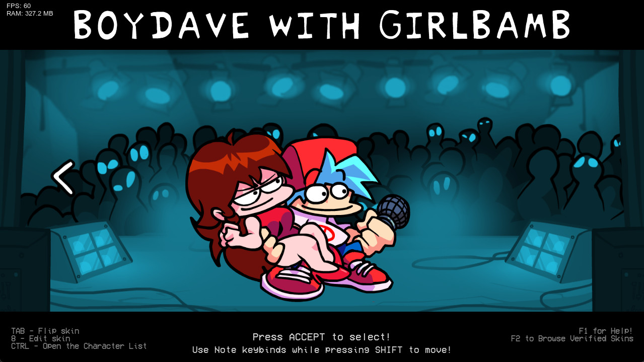 Playable Boydave (w Girlbamb) for Psych Online
