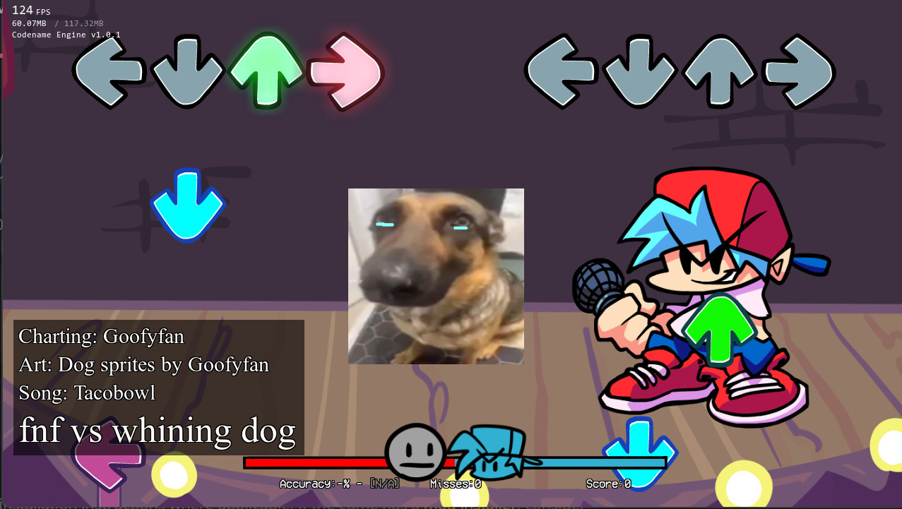 fnf vs whining dog CHARTED