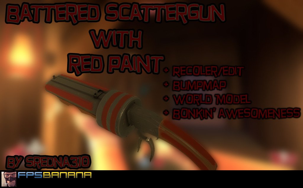 BatteredScattergun w/ redpaint