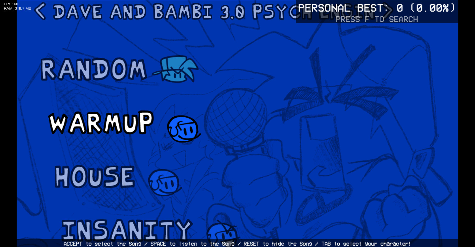 FNF Dave and Bambi 3.0 Psych Engine y Online