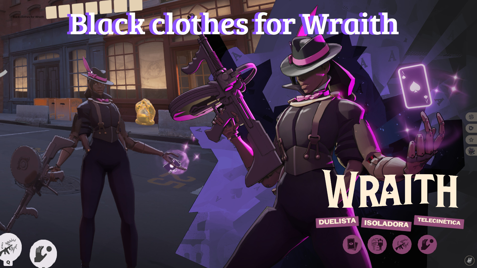 Black clothes for Wraith