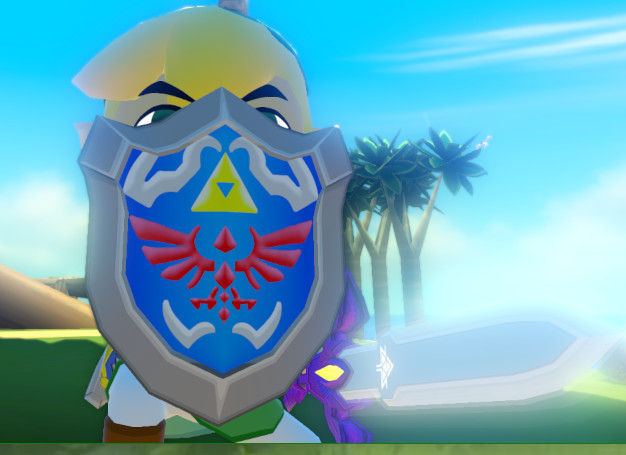 Purple Master Sword and Hylian Shield Mod