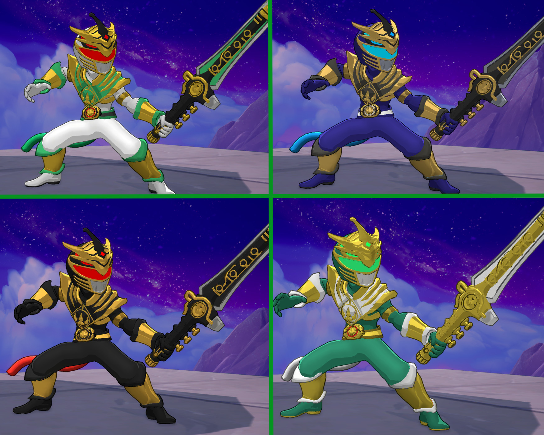 Mighty Morphin Rival Rangers Mod for Rivals of Aether II | ROA2 Mods