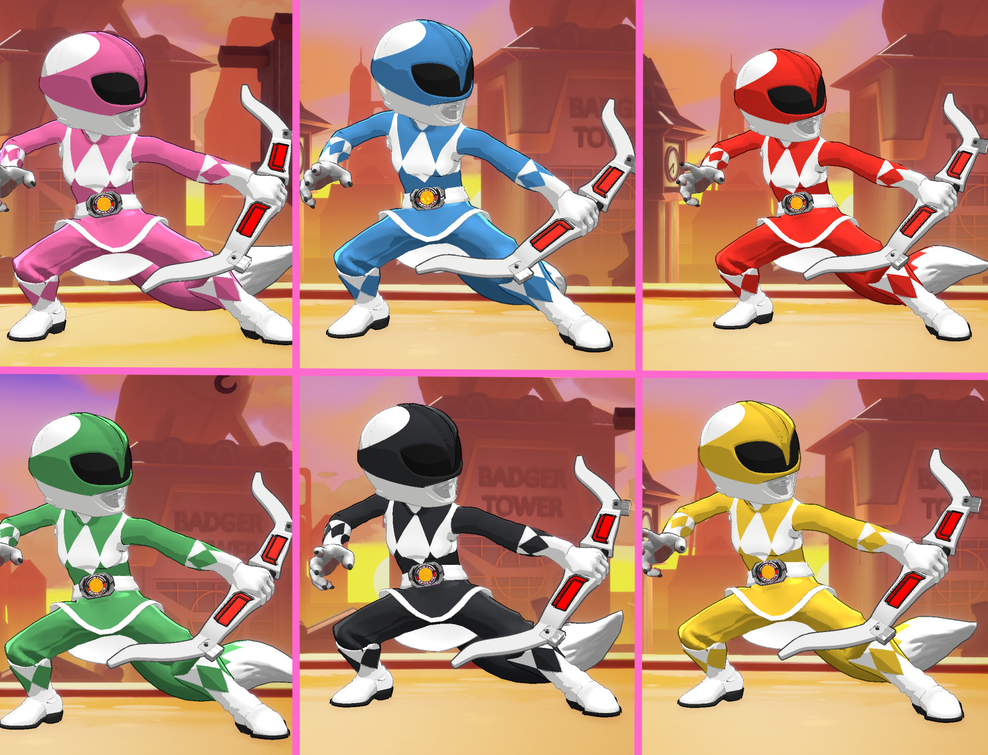 Mighty Morphin Rival Rangers Mod for Rivals of Aether II | ROA2 Mods