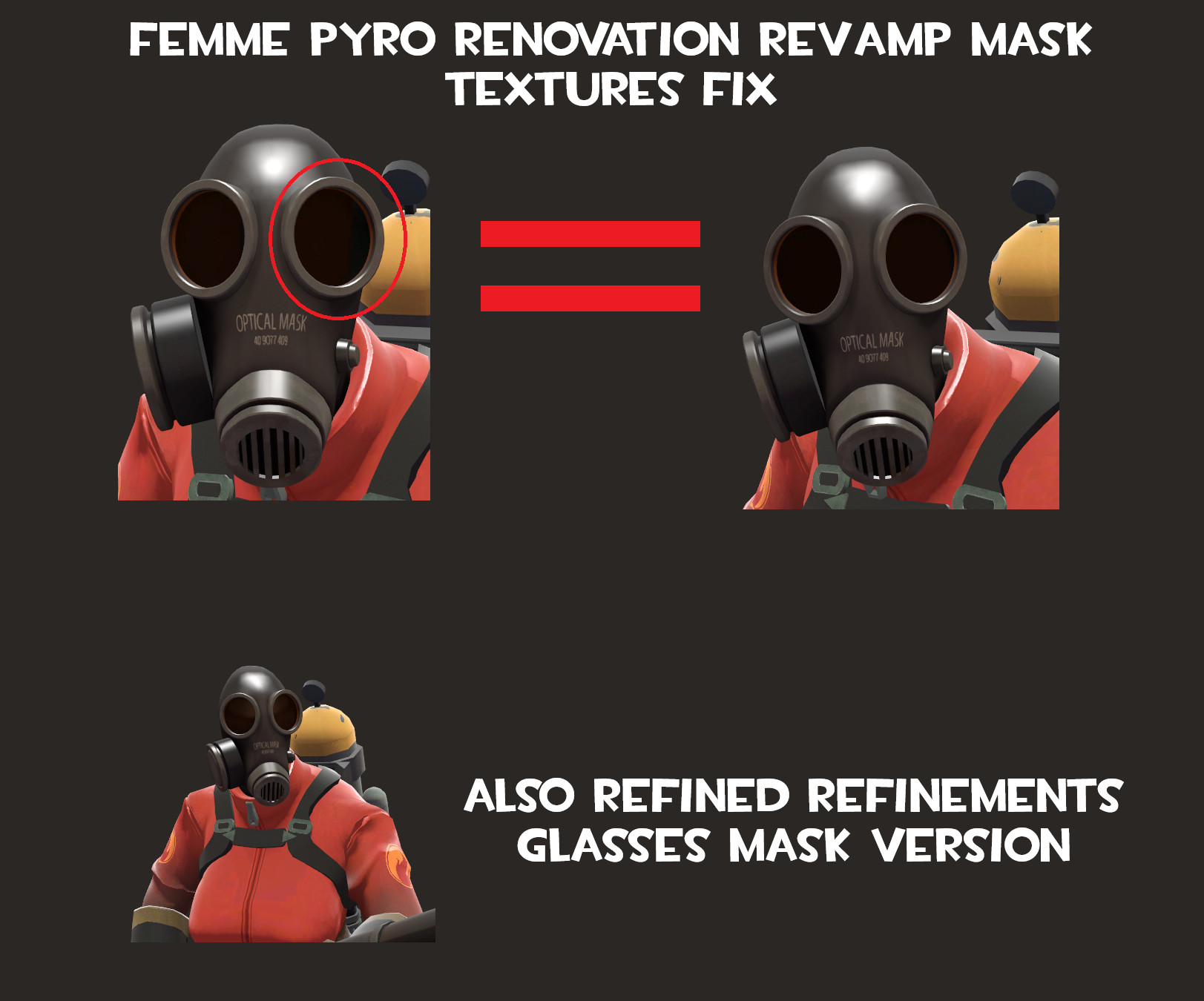 Femme Pyro Renovation Revamp (Mask Texture Fix)