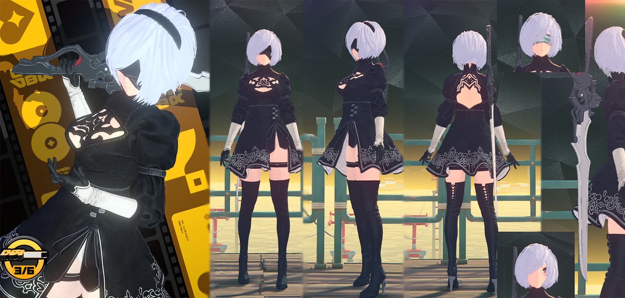 Soldier 11 2B(Nier) with weapon