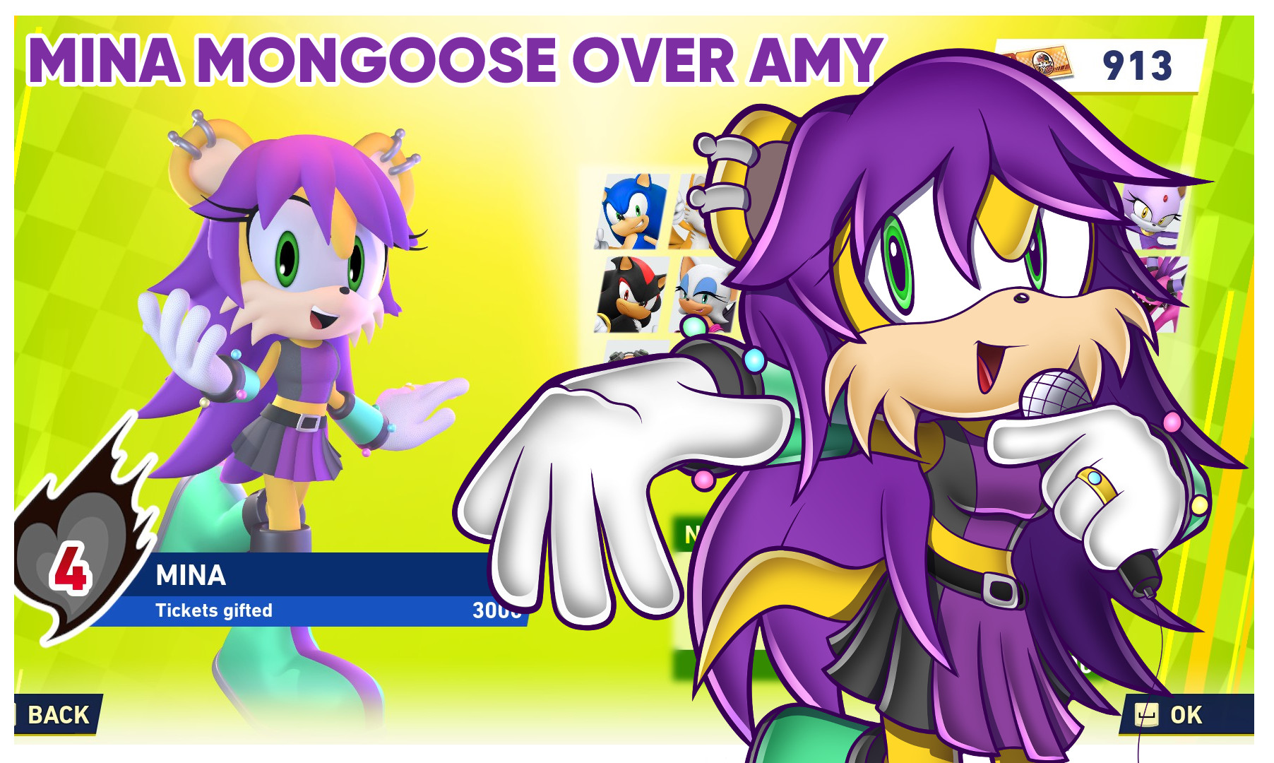 Mina Mongoose over Amy