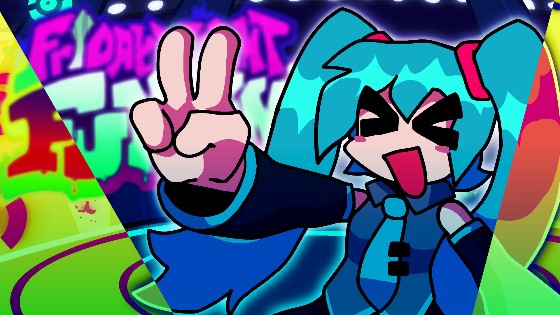 [P-Slice] Hatsune Miku Mod / FNF