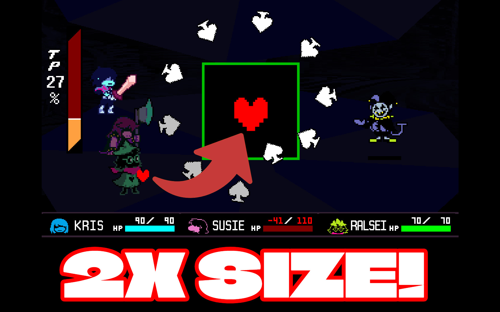 X2 Size Soul (Fat Soul Mod) Mod for Deltarune | DR Mods