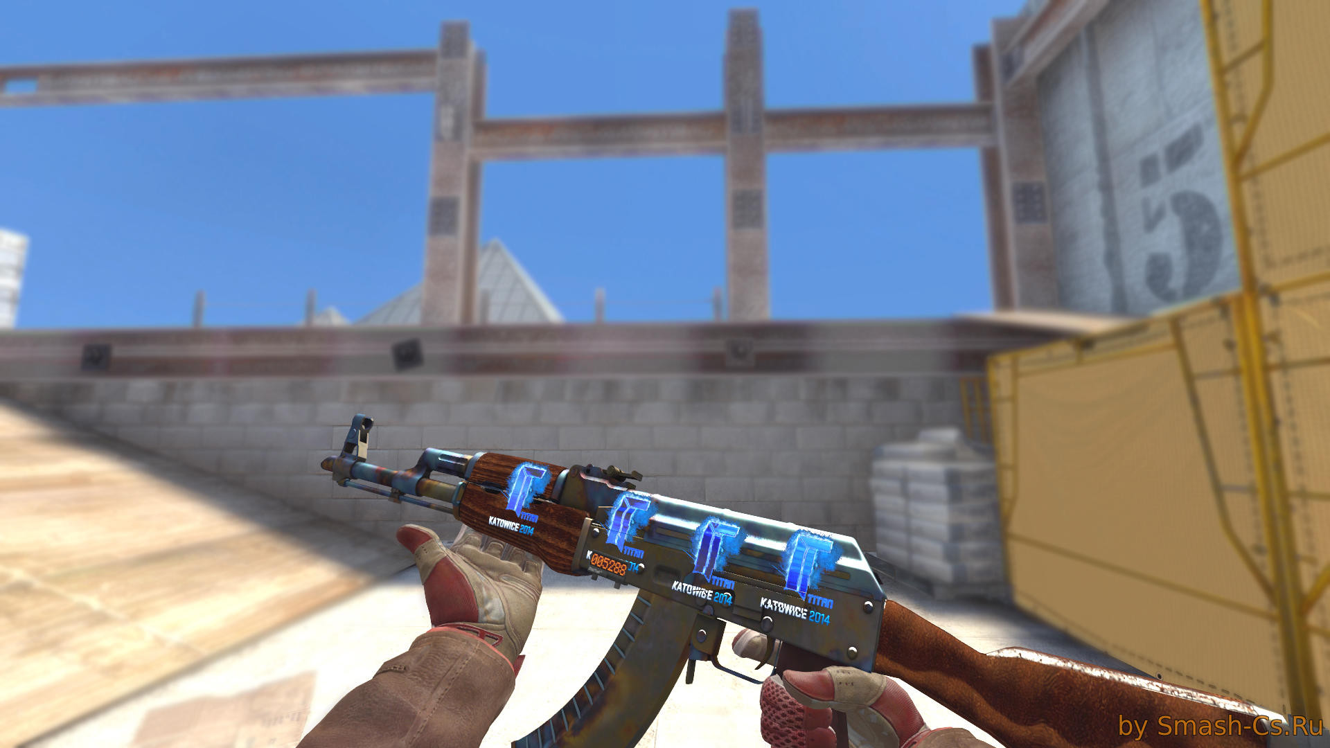 AK-47 SKELETON KNIFE BLUE GEM