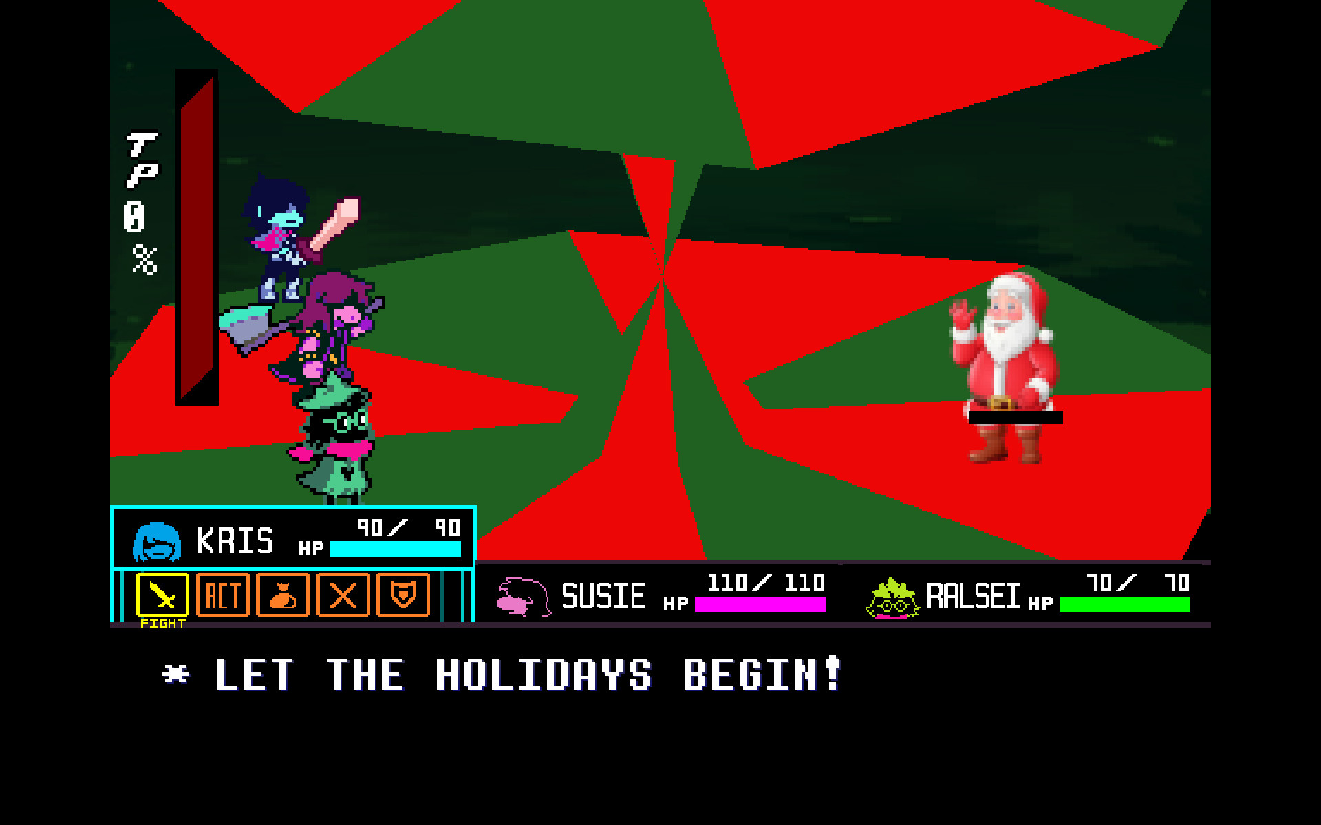 Santa Over Jevil