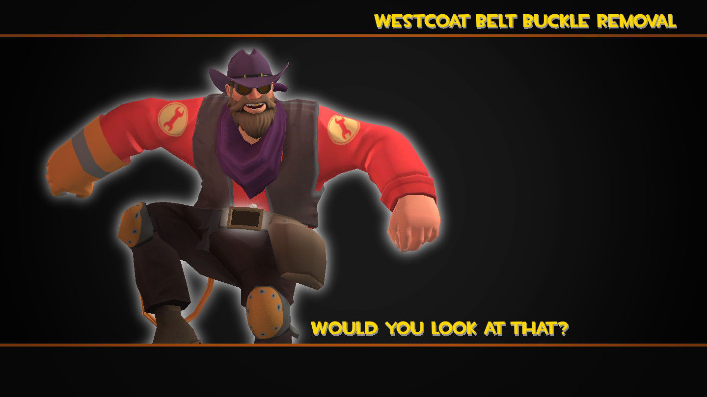 Westcoat Belt Buckle Removal.