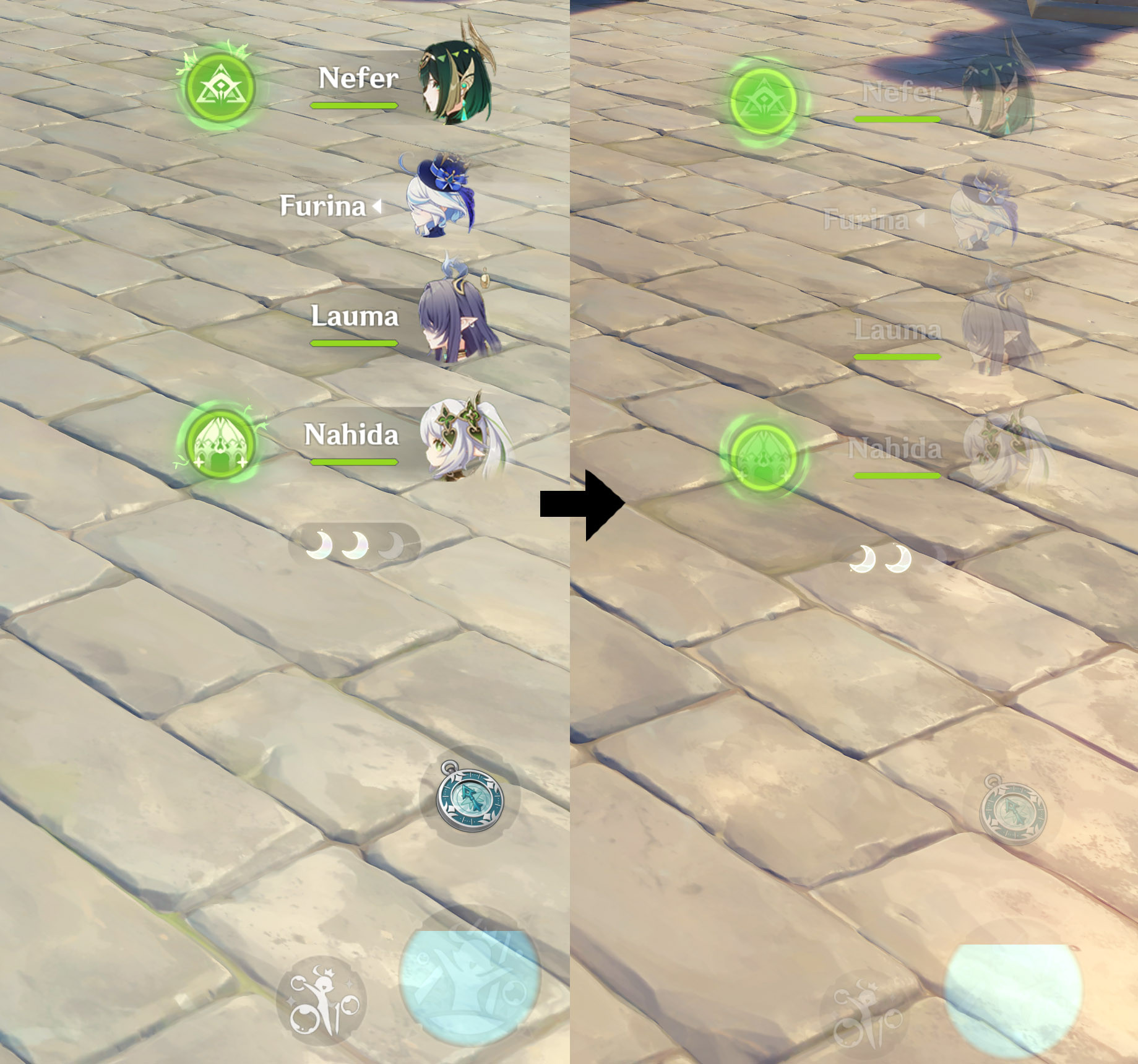 UI Auto Transparency (prevent OLED burn-in)