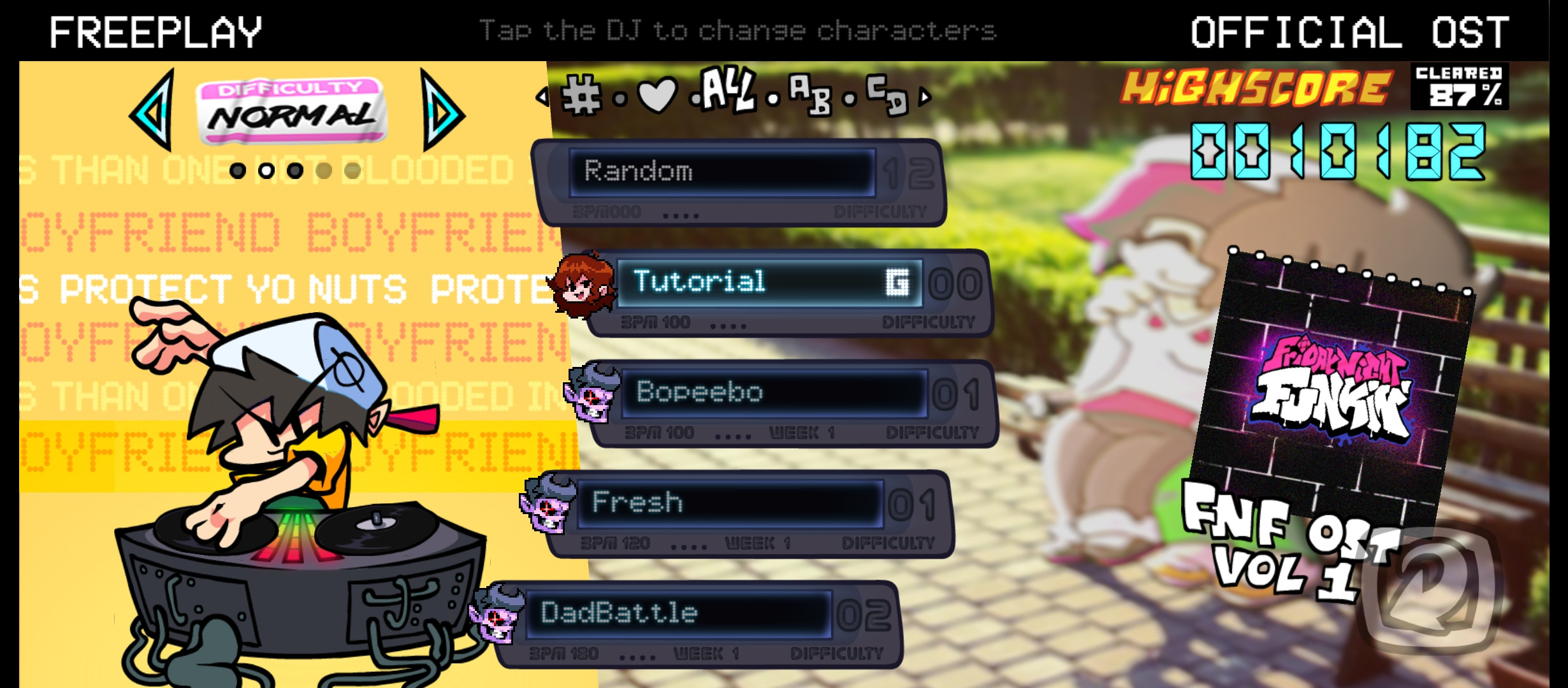 Fnf v-slice Aaron_tiktoksXD mod skin