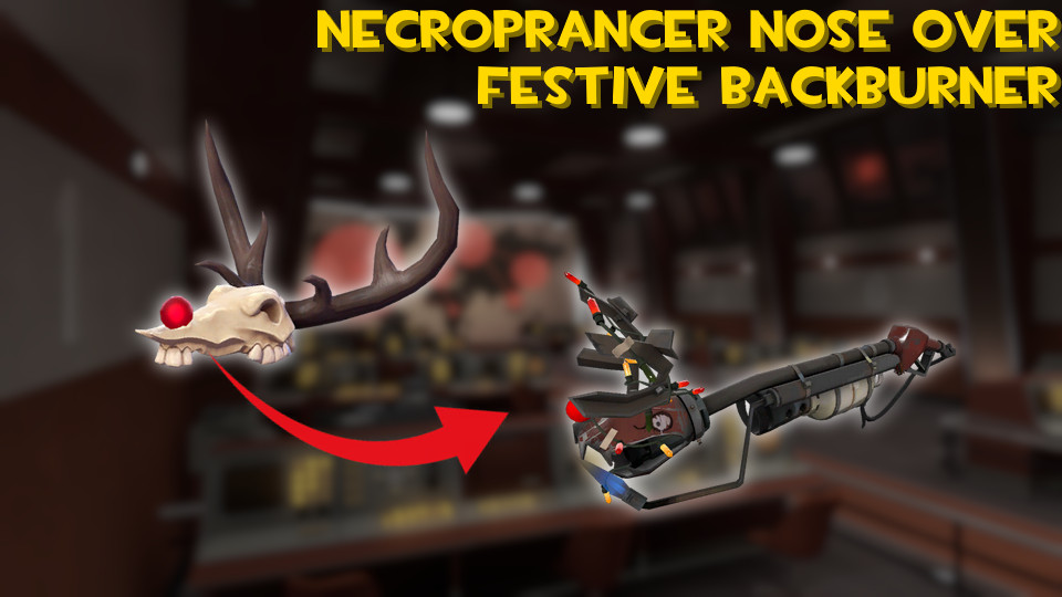Necroprancer Nose over Festive Backburner