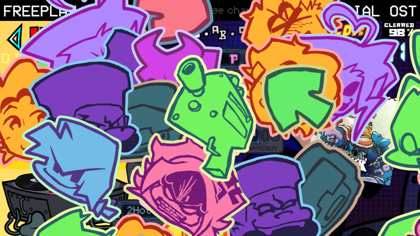 Fnf Note Stickers R My Custom Stickers!! Mod for Friday Night Funkin' | FNF Mods