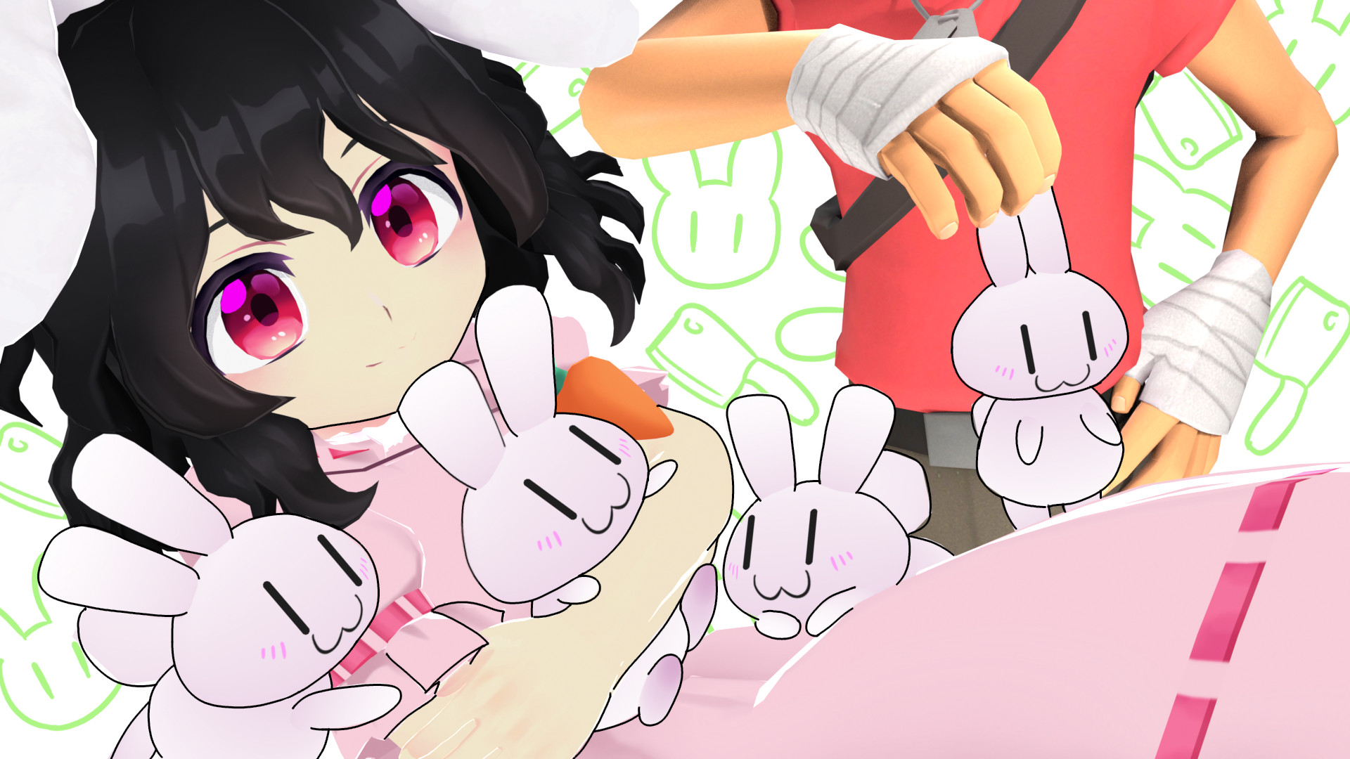 Moon & Earth Inaba Bunny Cleaver Mod for Team Fortress 2 | TF2 Mods