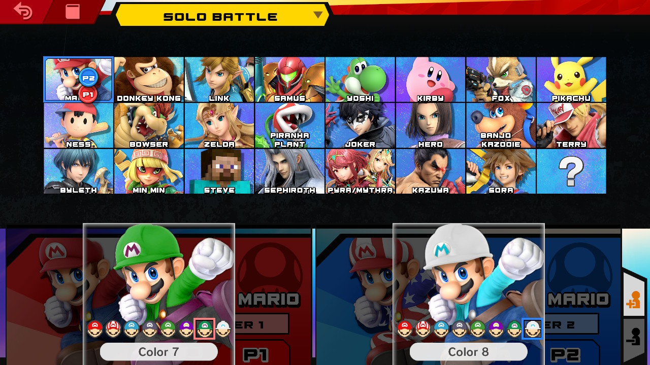 Project+ Builder Mario (Alternate Colors) Mod for Super Smash Bros ...